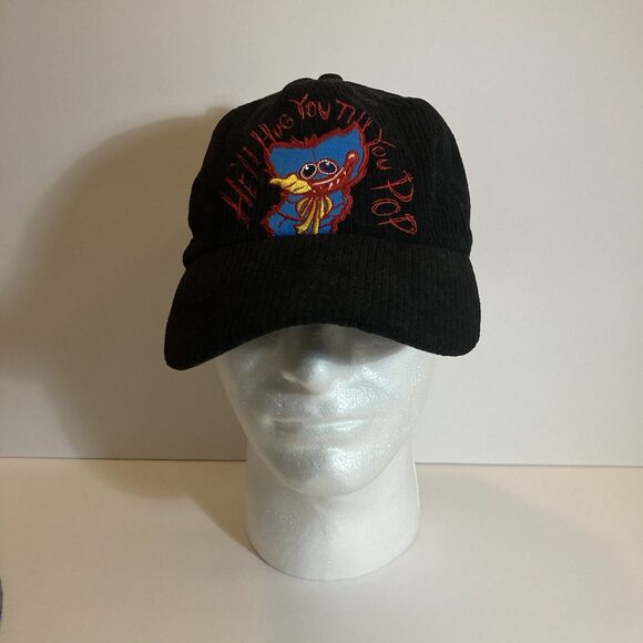 Poppy Playtime Huggy Wuggy Baseball Cap Black Corduroy Anime Cartoon Hat - Picture 4 of 10
